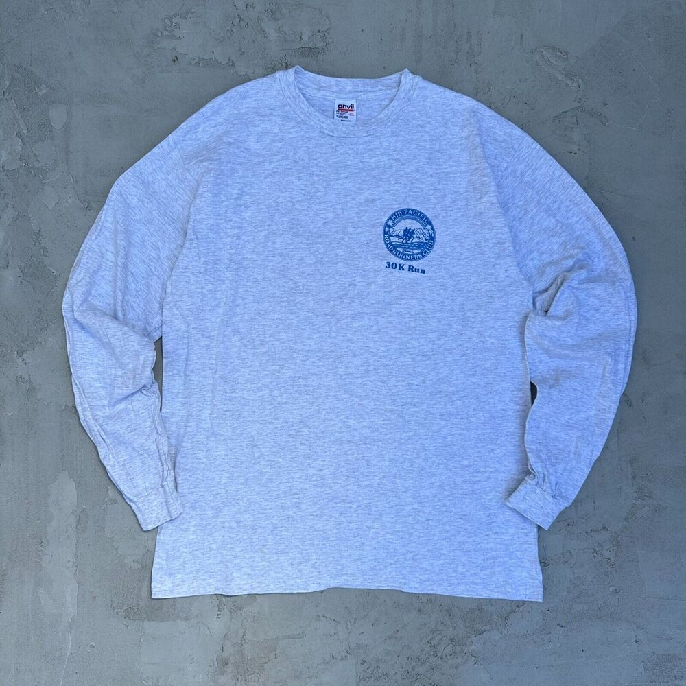Vintage Mid Pacific Runners Club Hawaii 30K Race Relay 1998 Long Sleeve Shirt